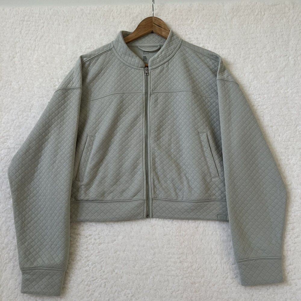 GILLY‎ HICKS Women's Quilted Bomber Jacket Size Large